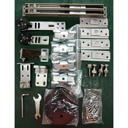 Synchronous double leaf linkage buffer lifting wheel