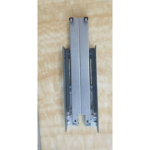 Buffer three section bottom supporting slide rail