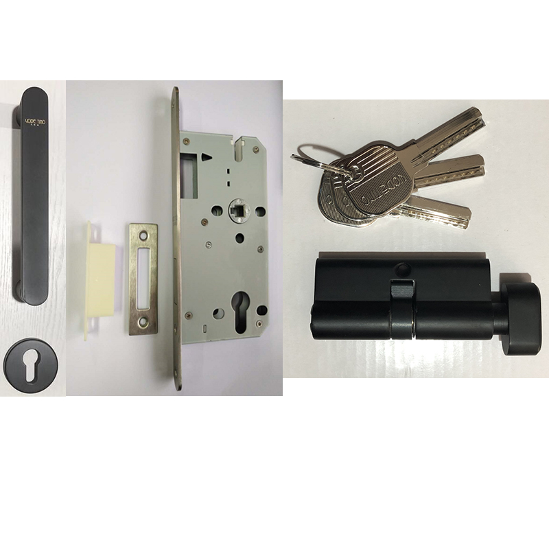 Special copper lock for concealed door