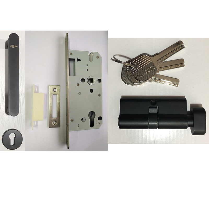 Special copper lock for concealed door