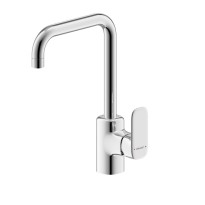 Single handle and single hole kitchen faucet