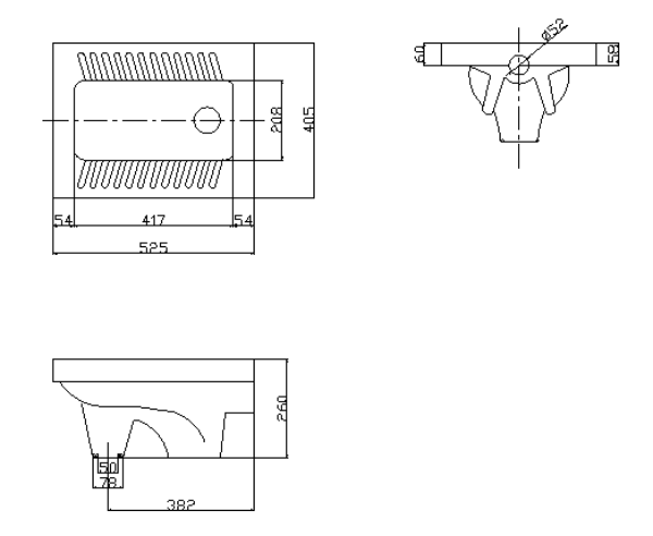 Squatting pan W0989A0500QB