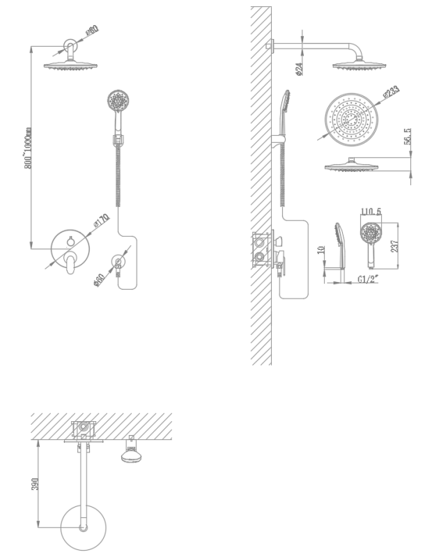 Concealed sprinkler JJH2271Z