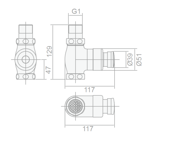 Hand pressing stool flushing valve JJH4042D