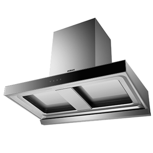Double chamber large suction range hood 8351+Juzhong Jinghuo gas stove 7B19