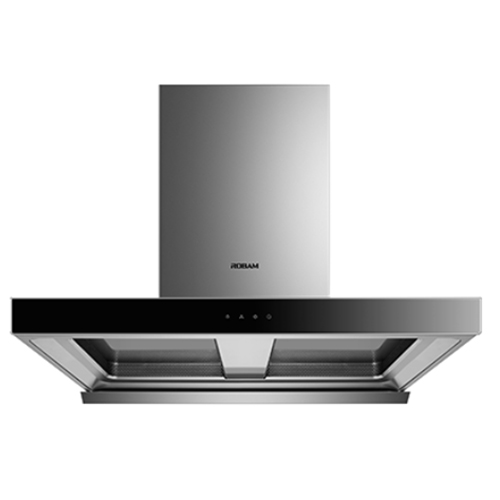 Double chamber large suction range hood 8351+Juzhong Jinghuo gas stove 7B19