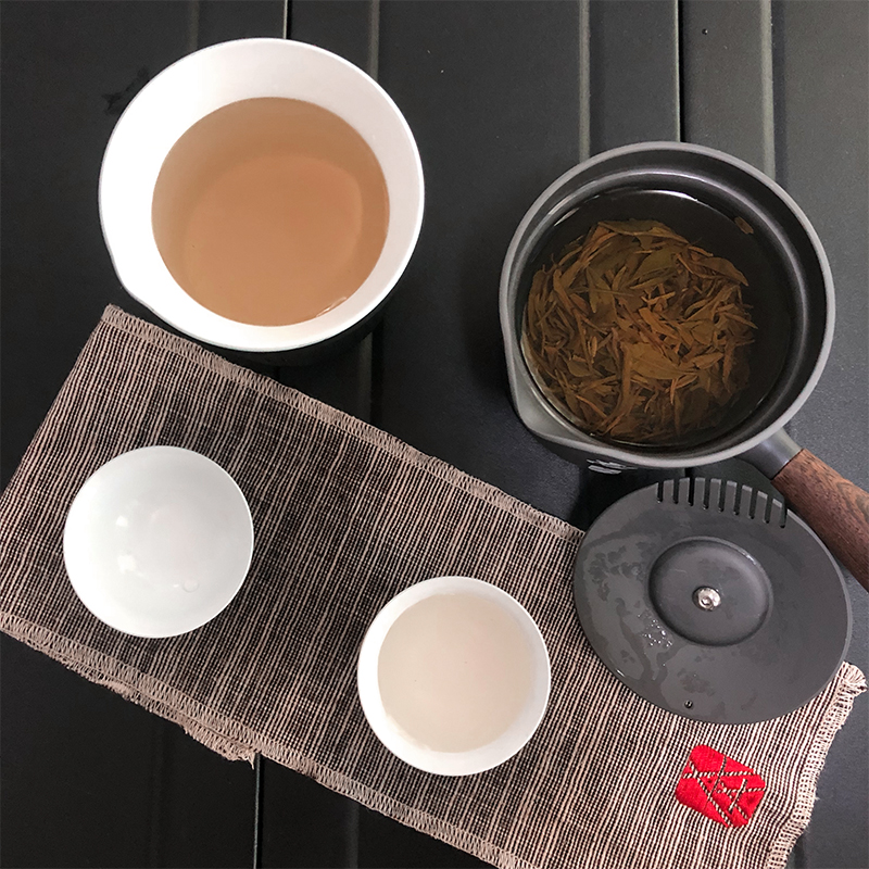 Tea making set with sitting and forgetting (gift version)