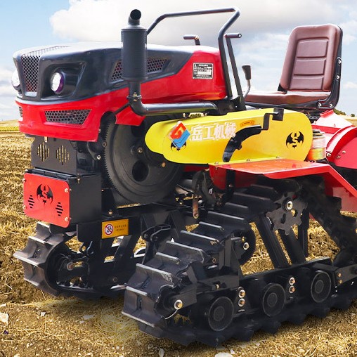 Crawler type micro plower field management machine multi-function ditching machine