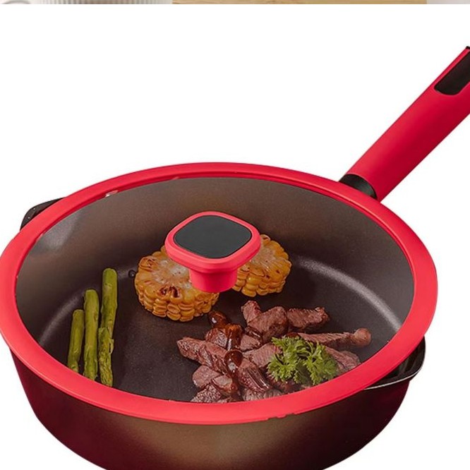 Fusomoku bright red frying pan